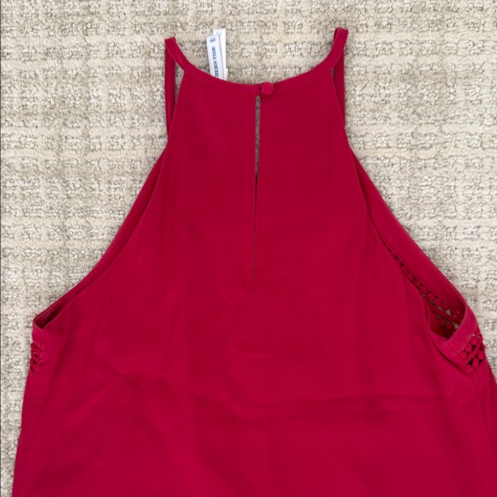 Southern Tide Raspberry Halter Dress - Picture 4 of 5